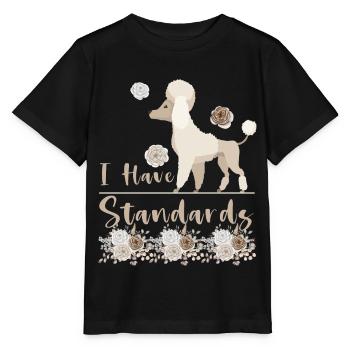 Poodle Mama Dog Funny Standard Poodle - Stanley/Stella MINI CREATOR Kids’ T-Shirt - black - Front - Mikhail (115cm)