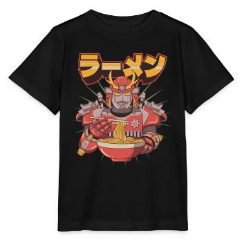 Cyborg Robot Ramen Noodles Cyber Punk Cyber - T-shirt bio MINI CREATOR Stanley/Stella Enfant - noir - Devant - Mikhail (115cm)