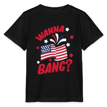 4. Juli Männer Feuerwerk USA - Stanley/Stella Kinder T-Shirt MINI CREATOR  - Schwarz - Vorne - Mikhail (115cm)