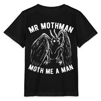 Mothman Cryptid Cryptozoology - Stanley/Stella MINI CREATOR Kids’ T-Shirt - black - Front - Mikhail (115cm)