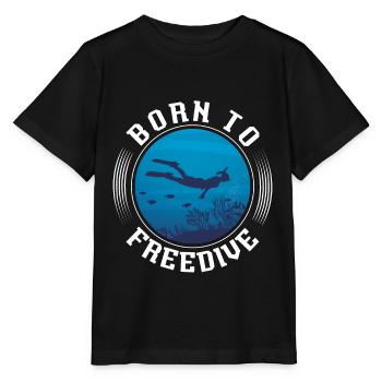 Freediving Freediving Diving Gift - Stanley/Stella MINI CREATOR Kids’ T-Shirt - black - Front - Mikhail (115cm)