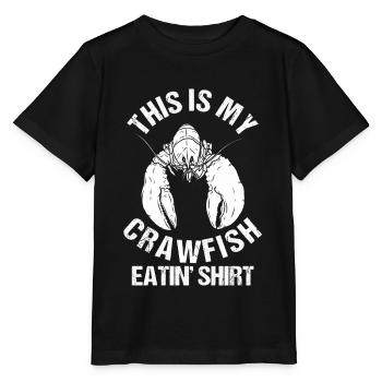 Saison du crabe Cuisinier à l’écrevisse Manger des écrevisses - T-shirt bio MINI CREATOR Stanley/Stella Enfant - noir - Devant - Mikhail (115cm)