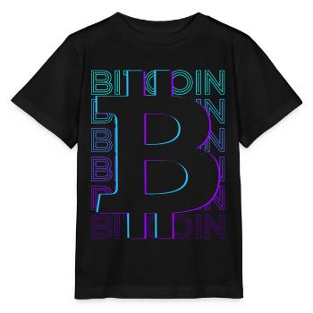 Bitcoin Crypto Crypto Rétro Cadeau - T-shirt bio MINI CREATOR Stanley/Stella Enfant - noir - Devant - Mikhail (115cm)