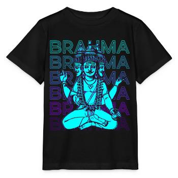 Brahma Ancien Dieu Mythologie Hindoue Cadeau - T-shirt bio MINI CREATOR Stanley/Stella Enfant - noir - Devant - Mikhail (115cm)