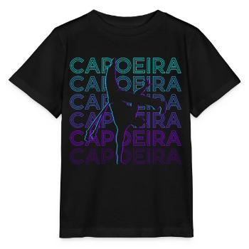 Capoeira Brazilian Martial Artist Retro Gesch - Stanley/Stella MINI CREATOR Kids’ T-Shirt - black - Front - Mikhail (115cm)