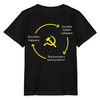Anti-Socialism Anti-Communism Pro-Capitalism - Stanley/Stella MINI CREATOR Kids’ T-Shirt - black - Front - Mikhail (115cm)