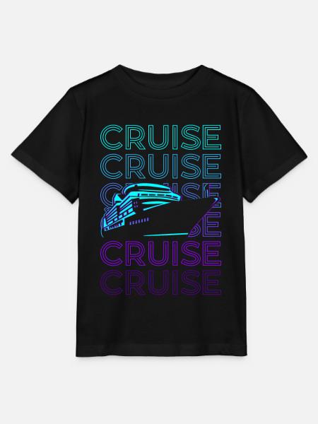 Kreuzfahrtschiff Retro Geschenk - Stanley/Stella Kinder T-Shirt MINI CREATOR - Schwarz