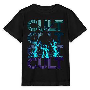 Culte Baphomet Paganisme Occulte Wicca Retro Geschen - T-shirt bio MINI CREATOR Stanley/Stella Enfant - noir - Devant - Mikhail (115cm)