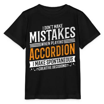 Akkordeon Kreativer Akkordeonspieler - Stanley/Stella Kinder T-Shirt MINI CREATOR  - Schwarz - Vorne - Mikhail (115cm)