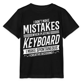 Keyboard Player Musical Instrument Music Keyboard - Stanley/Stella MINI CREATOR Kids’ T-Shirt - black - Front - Mikhail (115cm)