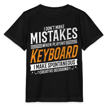 Keyboard Music Lovers Creative Keyboard Player - Stanley/Stella MINI CREATOR Kids’ T-Shirt - black - Front - Mikhail (115cm)