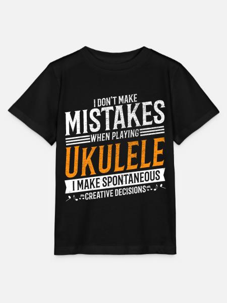 Ukulele Musikliebhaber Kreativer Ukulele-Spieler - T-shirt MINI CREATOR barn från Stanley/Stella - svart