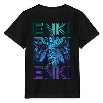 Enki Ancient God Sumerian Mythology Ancient Got - Stanley/Stella MINI CREATOR Kids’ T-Shirt - black - Front - Mikhail (115cm)