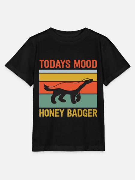 Lustiger Honigdachs - Stanley/Stella Kinder T-Shirt MINI CREATOR - Schwarz