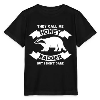 Drôle de blaireau de miel - T-shirt bio MINI CREATOR Stanley/Stella Enfant - noir - Devant - Mikhail (115cm)