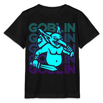 Goblin Hobgoblin Retro - Stanley/Stella MINI CREATOR Kids’ T-Shirt - black - Front - Mikhail (115cm)
