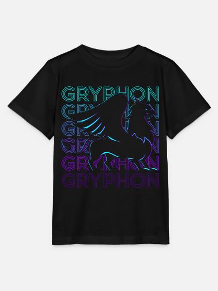 Griffin Greek Mythology Ancient Greek - Stanley/Stella MINI CREATOR Kids’ T-Shirt - black