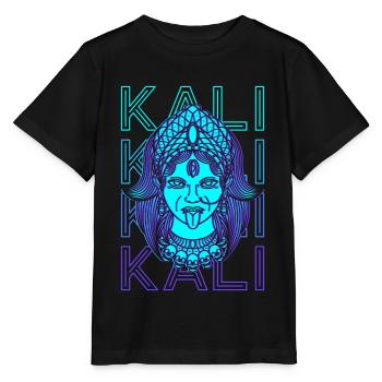 Kali Hindu Goddess Ancient Goddess Hindu Mythology - Stanley/Stella MINI CREATOR Kids’ T-Shirt - black - Front - Mikhail (115cm)
