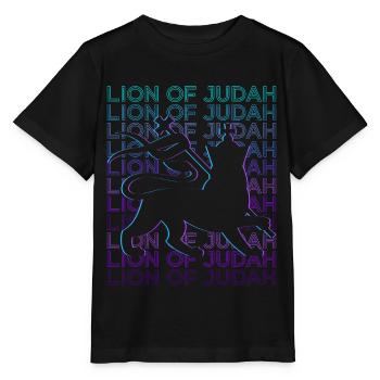 Löwe von Juda Jude Jude Hebräisch Israelit Israel - Stanley/Stella Kinder T-Shirt MINI CREATOR  - Schwarz - Vorne - Mikhail (115cm)
