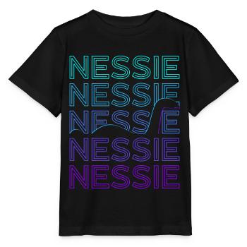 Loch Ness Monster Nessie Kryptide Kryptozoologie - Stanley/Stella Kinder T-Shirt MINI CREATOR  - Schwarz - Vorne - Mikhail (115cm)