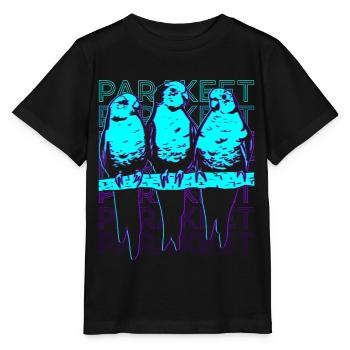Sittich Retro - Stanley/Stella Kinder T-Shirt MINI CREATOR  - Schwarz - Vorne - Mikhail (115cm)