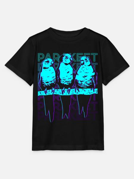 Sittich Retro - Stanley/Stella Kinder T-Shirt MINI CREATOR - Schwarz
