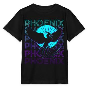 Phoenix Rétro - T-shirt bio MINI CREATOR Stanley/Stella Enfant - noir - Devant - Mikhail (115cm)
