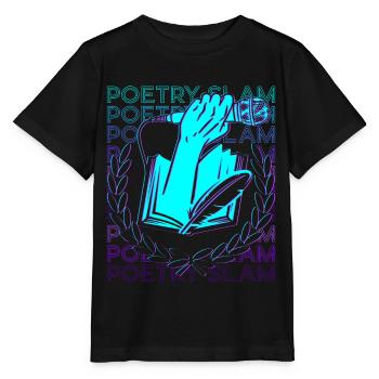 Poetry Slam Poetischer Dichter Retro - Stanley/Stella Kinder T-Shirt MINI CREATOR  - Schwarz - Vorne - Mikhail (115cm)