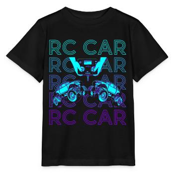 RC Voiture Rétro - T-shirt bio MINI CREATOR Stanley/Stella Enfant - noir - Devant - Mikhail (115cm)