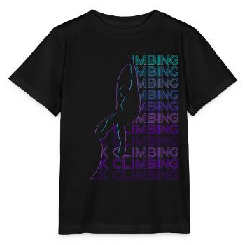 Felsklettern Felskletterer Retro - Stanley/Stella Kinder T-Shirt MINI CREATOR  - Schwarz - Vorne - Mikhail (115cm)