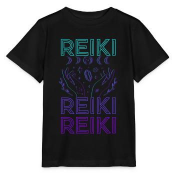 Guérisseur Reiki Guérison Spirituelle Guérison Holistique - T-shirt bio MINI CREATOR Stanley/Stella Enfant - noir - Devant - Mikhail (115cm)