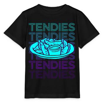 Tendies Poulet Tendre Rétro - T-shirt bio MINI CREATOR Stanley/Stella Enfant - noir - Devant - Mikhail (115cm)