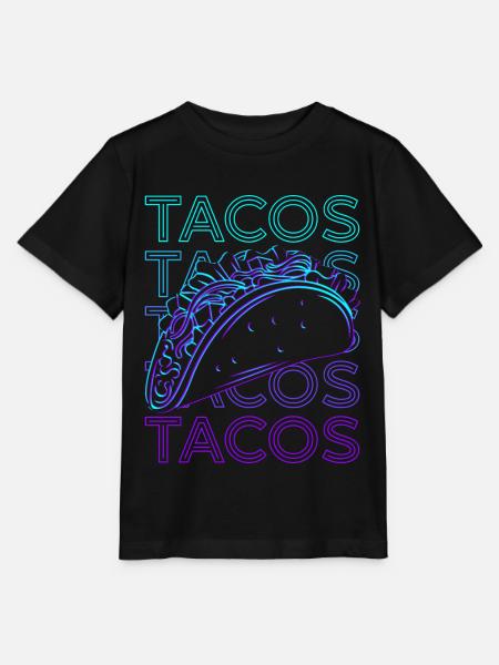 Tacos Retro - Stanley/Stella Kinder T-Shirt MINI CREATOR - Schwarz