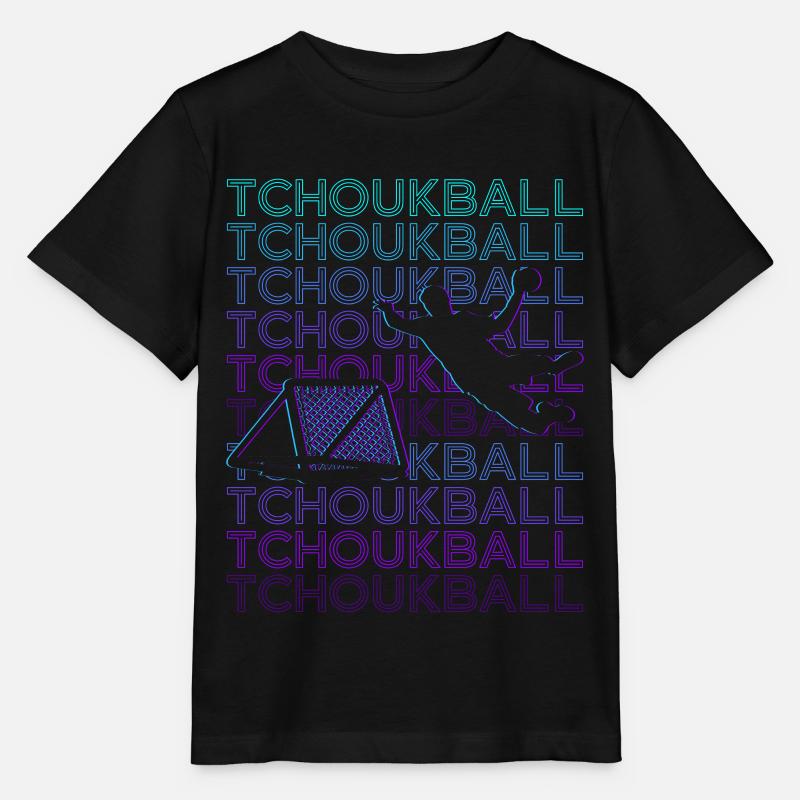 Tchoukball Spieler Retro - Stanley/Stella Kinder T-Shirt MINI CREATOR  - Schwarz