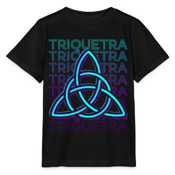 Triquetra Viking Trinity Knot Nordic - Stanley/Stella MINI CREATOR Kids’ T-Shirt - black - Front - Mikhail (115cm)
