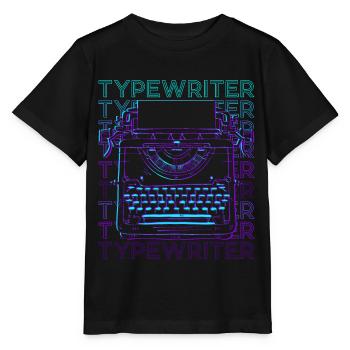 Type de machine à écrire Retro - T-shirt bio MINI CREATOR Stanley/Stella Enfant - noir - Devant - Mikhail (115cm)