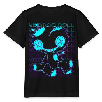 Voodoo Puppe Hexerei Retro - Stanley/Stella Kinder T-Shirt MINI CREATOR  - Schwarz - Vorne - Mikhail (115cm)