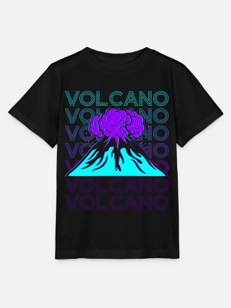 Vulkan Retro - Stanley/Stella Kinder T-Shirt MINI CREATOR - Schwarz