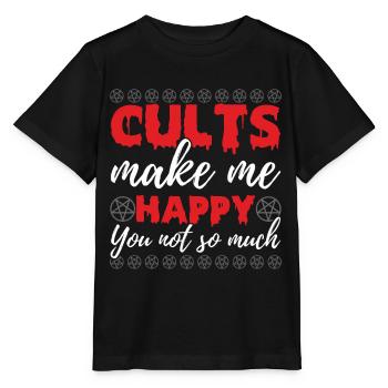 Drôle de culte occulte - T-shirt bio MINI CREATOR Stanley/Stella Enfant - noir - Devant - Mikhail (115cm)