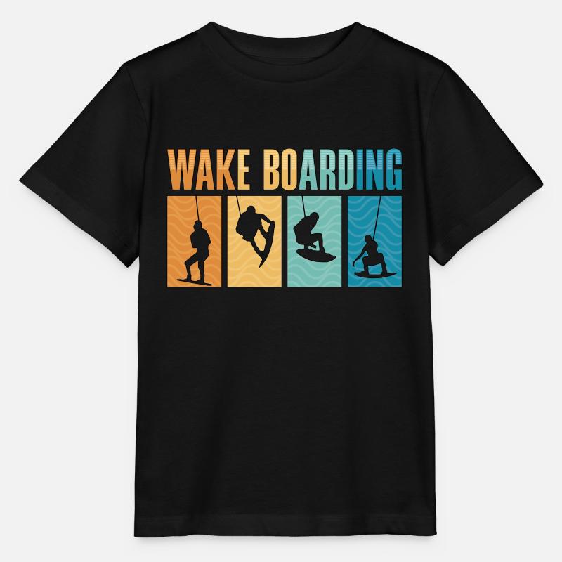 Wakeboard Wakeboarder Wake Wakeboarden Geschenk - Stanley/Stella Kinder T-Shirt MINI CREATOR  - Schwarz