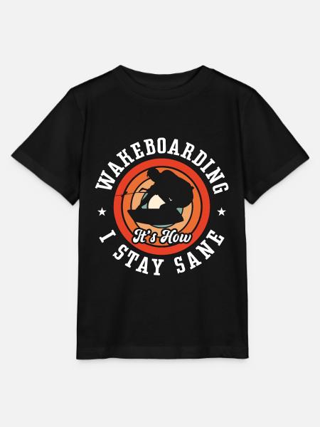 Wakeboard Wakeboarder Wake Wakeboarden Geschenk - Stanley/Stella Kinder T-Shirt MINI CREATOR - Schwarz
