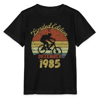 Birthday Bike Bike December 1985 - Stanley/Stella MINI CREATOR Kids’ T-Shirt - black - Front - Mikhail (115cm)