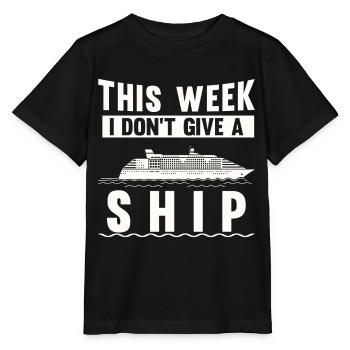 Kreuzfahrtschiff Woche Lustige Kreuzfahrt Urlaub - Stanley/Stella Kinder T-Shirt MINI CREATOR  - Schwarz - Vorne - Mikhail (115cm)