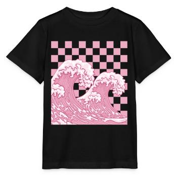 Dänische Pastell-Ästhetik Japanisch - Stanley/Stella Kinder T-Shirt MINI CREATOR  - Schwarz - Vorne - Mikhail (115cm)