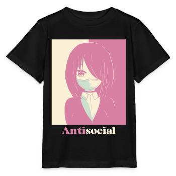 Dänische Pastell-Ästhetik Antisoziale Anime Mädche - Stanley/Stella Kinder T-Shirt MINI CREATOR  - Schwarz - Vorne - Mikhail (115cm)
