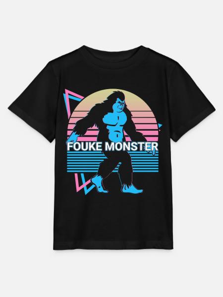 Fouke Monster Kryptide Kryptozoologie Retro - Stanley/Stella Kinder T-Shirt MINI CREATOR - Schwarz
