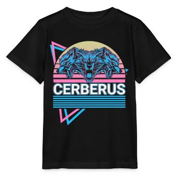 Cerbère Mythologie grecque antique Rétro - T-shirt bio MINI CREATOR Stanley/Stella Enfant - noir - Devant - Mikhail (115cm)