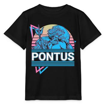 Pontus Greek Deity Ancient Greek Myt - Stanley/Stella MINI CREATOR Kids’ T-Shirt - black - Front - Mikhail (115cm)