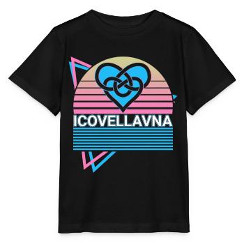 Icovellavna Symbole Celtique Rétro - T-shirt bio MINI CREATOR Stanley/Stella Enfant - noir - Devant - Mikhail (115cm)