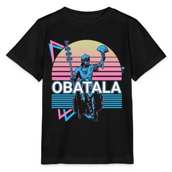 Obatala Orisha African Deity Yoruba Religi - Stanley/Stella MINI CREATOR Kids’ T-Shirt - black - Front - Mikhail (115cm)